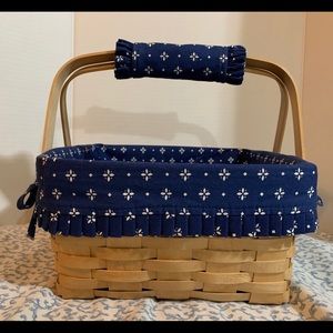 Longaberger Cake Pie Blue Basket